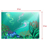 Maxbell 3D Aquarium Landscape Decorative Poster Fish Tank Wall Background  61x41cm