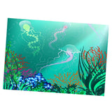 Maxbell 3D Aquarium Landscape Decorative Poster Fish Tank Wall Background  61x41cm
