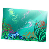 Maxbell 3D Aquarium Landscape Decorative Poster Fish Tank Wall Background 76x46cm