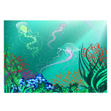 Maxbell 3D Aquarium Landscape Decorative Poster Fish Tank Wall Background 76x46cm