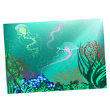 Maxbell 3D Aquarium Landscape Decorative Poster Fish Tank Wall Background 122x46cm
