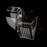 Maxbell Aquarium Fish Feeder Red Worms Feeding Acrylic Shrimp Fish Food Container