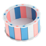 Maxbell Hamster Running Wheel Exercise Running Toy for Small Animal Dark Blue Pink