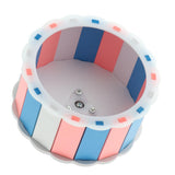 Maxbell Hamster Running Wheel Exercise Running Toy for Small Animal Dark Blue Pink