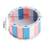 Maxbell Hamster Running Wheel Exercise Running Toy for Small Animal Dark Blue Pink