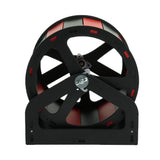Max Mouse Wooden Exercise Wheel Silent Hamster Running Wheel Pet Toy Wheel Black Red
