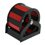 Max Mouse Wooden Exercise Wheel Silent Hamster Running Wheel Pet Toy Wheel Black Red