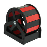Max Mouse Wooden Exercise Wheel Silent Hamster Running Wheel Pet Toy Wheel Black Red