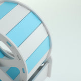 Max Mouse Wooden Exercise Wheel Silent Hamster Running Wheel Pet Toy Wheel Blue White