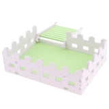 Max 1 Pc Small Pet Hamster Hedgehog Parrot Wooden Ladder Platform Fence Green