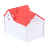 Max 1 Pc Hamster Hedgehog Guinea Pig Wooden Villa Small Animals Wood House Red