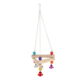 Max 3pcs Bird Parrot Toys Hanging Bell Pet Bird Cage Hammock Swing Toy