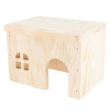 Max Hamster Hideout House, Gerbil Villa Wooden Living Hut Cabin Play Toys