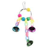 Max 3 Pcs Parrot Toy Supplies Cage Accessories Swing Bells Ladder Toy for Parrot