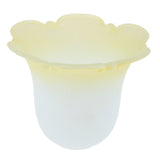 Max Replacement Ceiling Fan Vanity Clear Lamp Shade Yellow and White