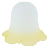 Max Replacement Ceiling Fan Vanity Clear Lamp Shade Yellow and White