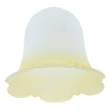 Max Replacement Ceiling Fan Vanity Clear Lamp Shade Yellow and White