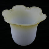 Max Replacement Ceiling Fan Vanity Clear Lamp Shade Yellow and White