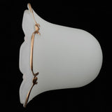 Max Replacement Ceiling Fan Vanity Clear Lamp Shade Light  Golden Rim