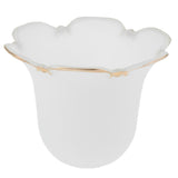 Max Replacement Ceiling Fan Vanity Clear Lamp Shade Light  Golden Rim