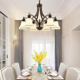 Max Replacement Ceiling Fan Vanity Clear Lamp Shade Light  Golden Rim