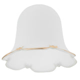 Max Replacement Ceiling Fan Vanity Clear Lamp Shade Light  Golden Rim
