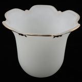 Max Replacement Ceiling Fan Vanity Clear Lamp Shade Light  Golden Rim