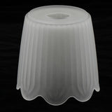 Max Chandelier Light Tulip Ruffle Crimp Shade Frosted Vintage Lamp Shade 3