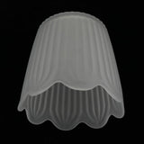 Max Chandelier Light Tulip Ruffle Crimp Shade Frosted Vintage Lamp Shade 3