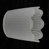 Max Chandelier Light Tulip Ruffle Crimp Shade Frosted Vintage Lamp Shade 3