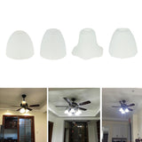 Max Ceiling Fan Light Tulip Ruffle Crimp Shade Frosted Vintage Lamp Shade 3