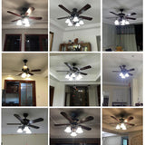 Max Ceiling Fan Light Tulip Ruffle Crimp Shade Frosted Vintage Lamp Shade 3