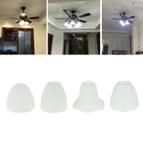 Max Ceiling Fan Light Tulip Ruffle Crimp Shade Frosted Vintage Lamp Shade 3