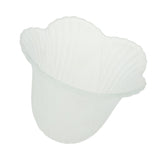 Maxbell Ceiling Fan Light Tulip Ruffle Crimp Shade Frosted Vintage Lamp Shade 6 3