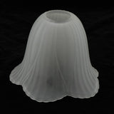 Maxbell Ceiling Fan Light Tulip Ruffle Crimp Shade Frosted Vintage Lamp Shade 6 3