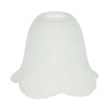 Maxbell Ceiling Fan Light Tulip Ruffle Crimp Shade Frosted Vintage Lamp Shade 6 3