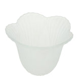 Maxbell Ceiling Fan Light Tulip Ruffle Crimp Shade Frosted Vintage Lamp Shade 6 3