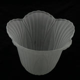 Maxbell Ceiling Fan Light Tulip Ruffle Crimp Shade Frosted Vintage Lamp Shade 6 3