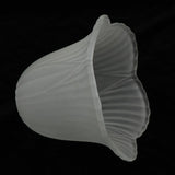 Maxbell Ceiling Fan Light Tulip Ruffle Crimp Shade Frosted Vintage Lamp Shade 6 3