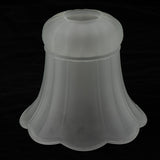 Maxbell Ceiling Fan Light Tulip Ruffle Crimp Shade Frosted Vintage Lamp Shade 6 4