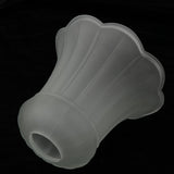 Maxbell Ceiling Fan Light Tulip Ruffle Crimp Shade Frosted Vintage Lamp Shade 6 4