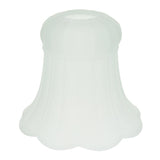 Maxbell Ceiling Fan Light Tulip Ruffle Crimp Shade Frosted Vintage Lamp Shade 6 4