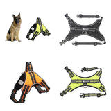 Maxbell LED Dog Puppy Luminous Harness Soft Reflective Breathable Vest  Black S