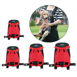 Max Legs Out Front-facing Pet Dog Carrier Backpack for Walking Hiking Red XL