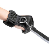 Max Traction Rope with Shock Absorbing Breathable Mesh Fabric Glove Black S