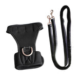 Max Traction Rope with Shock Absorbing Breathable Mesh Fabric Glove Black S