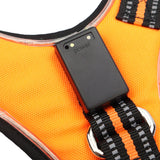 Max LED Dog Puppy Luminous Harness Soft Reflective Breathable Vest  Orange L