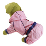 Max Waterproof Outdoor Clothing Unisex Dog Raincoat Jacket Coat  Pink S