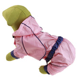Max Waterproof Outdoor Clothing Unisex Dog Raincoat Jacket Coat  Pink S