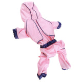 Max Waterproof Outdoor Clothing Unisex Dog Raincoat Jacket Coat  Pink S